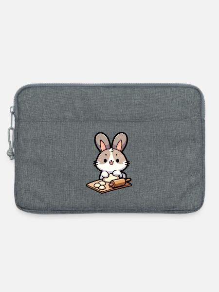 Bunny Baker: The Dough Delighter - Laptop bag 13" - heather grey