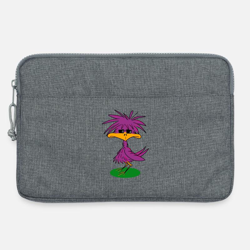 Funky bird - Laptop bag 13" - heather grey