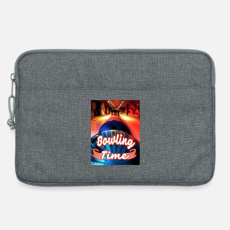 Its Bowling Time - Laptop bag 13" - heather grey