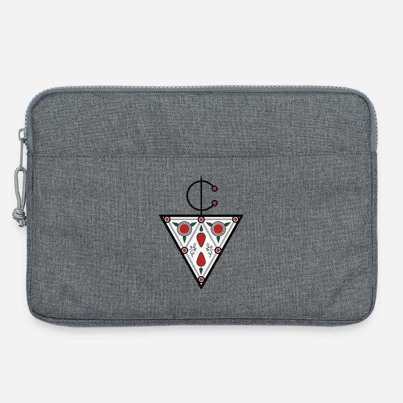 Berber Tazerzit Schild von Helfspawn - Laptoptasche 13" - Grau meliert