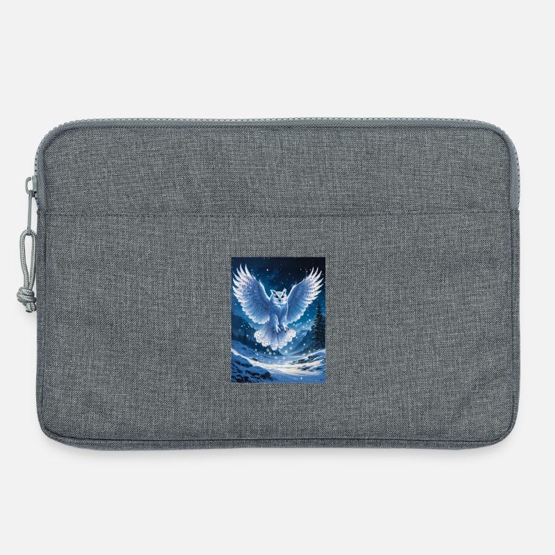 Schnee-Eule - Laptoptasche 13" - Grau meliert