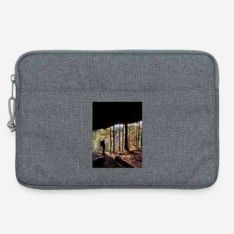 Waldwanderer Naturkunst Design - Laptoptasche 13" - Grau meliert