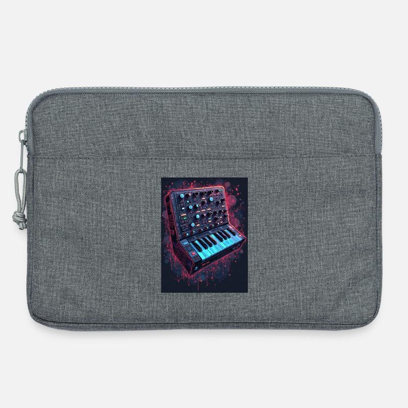 Digital Synthesizer Kunstdesign - Laptoptasche 13" - Grau meliert