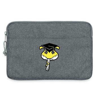 Caterpillar High School Graduation Passed College Worm - Laptop bag 13" - heather grey - Front