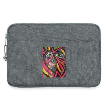 Luminous Portrait Mosaic - Laptop bag 13" - heather grey - Front
