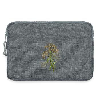 Fleur - Sacoche pour ordinateur portable 13 pouces - gris chiné - Devant