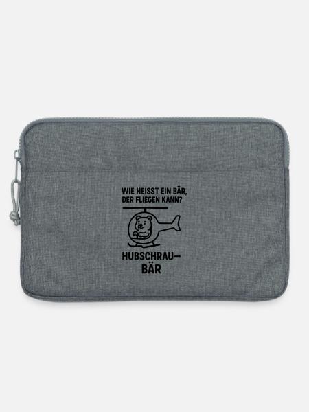hubschraubär kinder witz - Laptoptasche 13" - Grau meliert