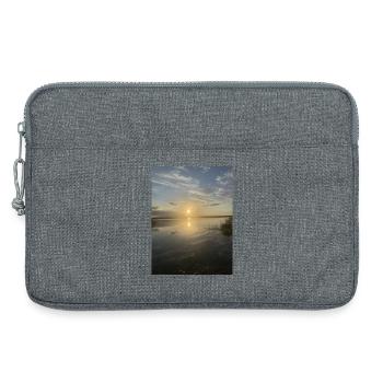 Sunset at Pacific Lake - Laptop bag 13" - heather grey - Front