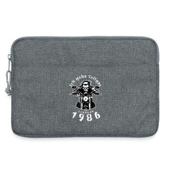 40. Geburtstag Ich gebe Vollgas seit 02/1986 - Laptoptasche 13" - Grau meliert - Vorne