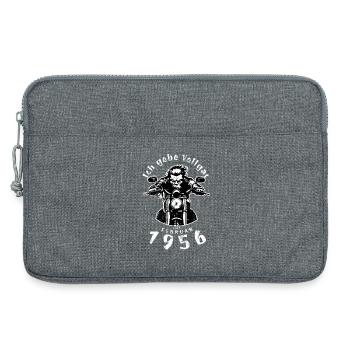 70. Geburtstag Ich gebe Vollgas seit 02/1956 - Laptoptasche 13" - Grau meliert - Vorne