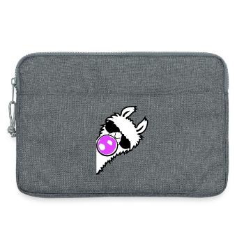 Llama Bubblegum Sunglasses Side Profile Cool Side - Laptop bag 13" - heather grey - Front
