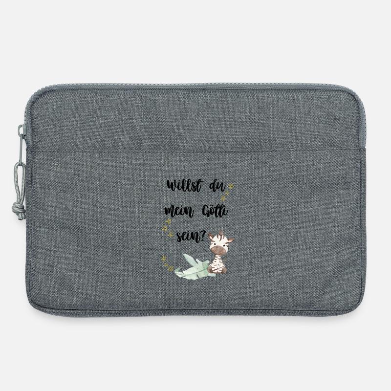 Willst du mein Götti sein?  - Laptoptasche 13" - Grau meliert