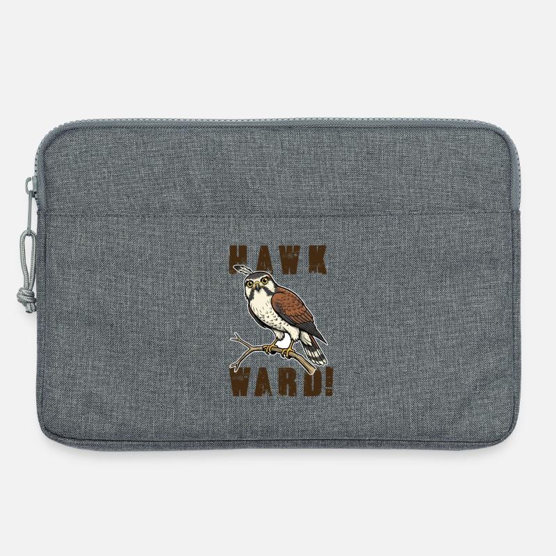 Klassischer Hawkward Hawk Hawk Humor - Laptoptasche 13" - Grau meliert