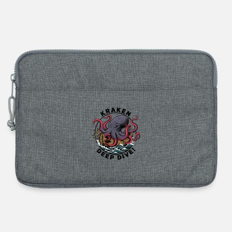 Kraken Deep Dive Attack Ship - Laptop bag 13" - heather grey