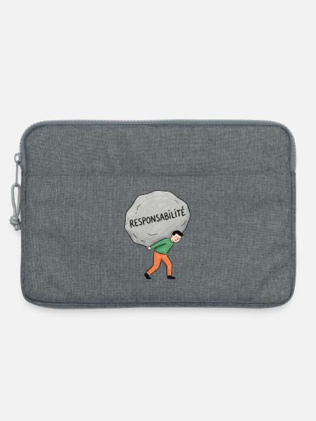 Die Verantwortung übernehmen - Laptoptasche 13" - Grau meliert