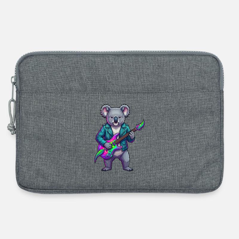 Koala Neon-Gitarrenheld - Laptoptasche 13" - Grau meliert