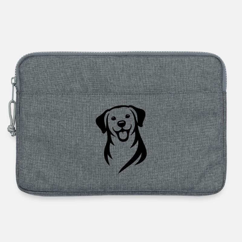 Hund - Laptoptasche 13" - Grau meliert