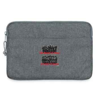 Board of Peace: Bored of Peace - Laptop bag 13" - heather grey - Front