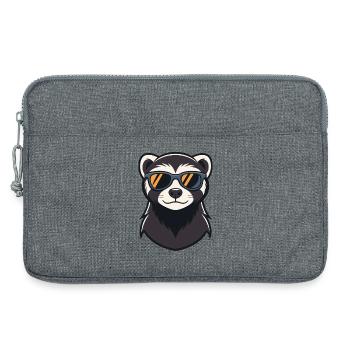 Cooles Frettchen - Laptoptasche 13" - Grau meliert - Vorne