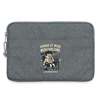 Horror ist meine Wohlfühlzone - Laptoptasche 13" - Grau meliert - Vorne