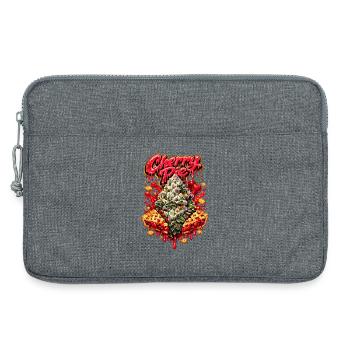 Cherry Pie Graffiti Print - Laptop bag 13" - heather grey - Front