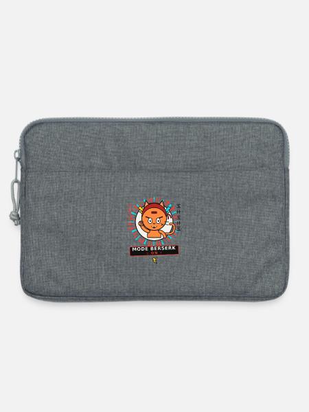 Berserk-Modus bei Cat - Laptoptasche 13" - Grau meliert