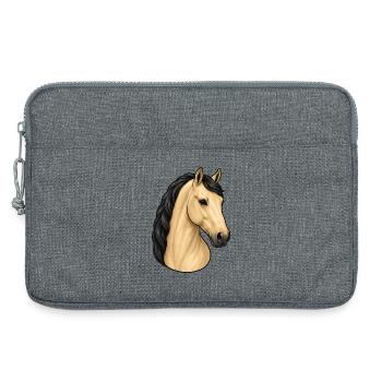 Isabella Lusitano Horse Portrait - Laptop bag 13" - heather grey - Front