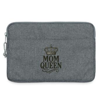 Mom Queen – Vintage Crown Statement Design - Sacoche pour ordinateur portable 13 pouces - gris chiné - Devant
