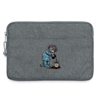 Bonjour Chat - Sacoche pour ordinateur portable 13 pouces - gris chiné - Devant