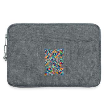 Mosaïque de couleurs abstraites - Sacoche pour ordinateur portable 13 pouces - gris chiné - Devant