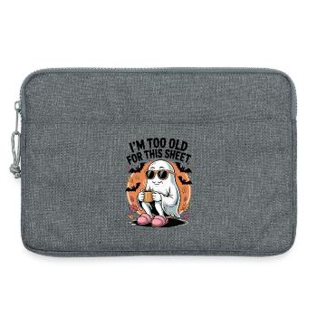 I ́M To Old For This Sheet - Laptop bag 13" - heather grey - Front