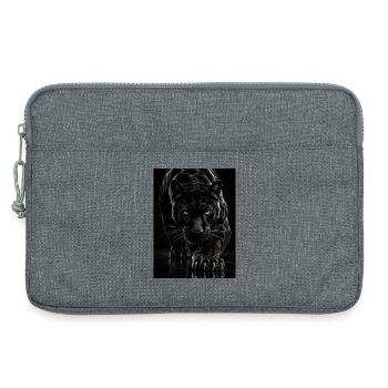 Black Shadow Panther - Laptop bag 13" - heather grey - Front