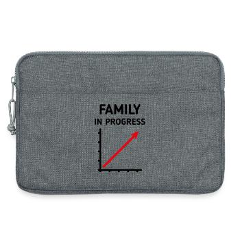 Family In Progress (Schwanger / Eltern / 2C) - Laptoptasche 13" - Grau meliert - Vorne
