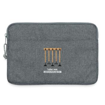 IT Support Glücksrad Service Desk IT Helpdesk Nerd - Laptoptasche 13" - Grau meliert - Vorne