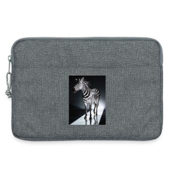 Zebra Lichtspur - Laptoptasche 13" - Grau meliert - Vorne
