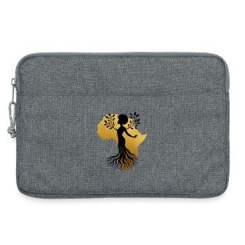 Africa Women – Roots Gift - Laptop bag 13" - heather grey - Front