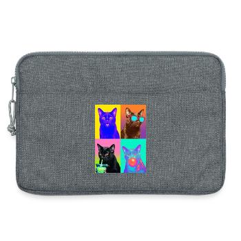 Cats Bombay Cat - Sacoche pour ordinateur portable 13 pouces - gris chiné - Devant