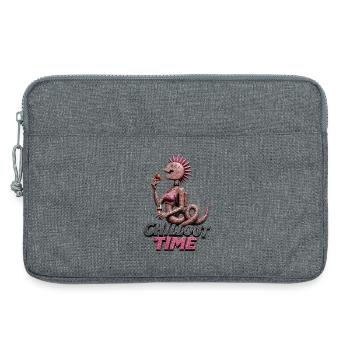 Démon de la Pierre du Temps Chillout - Sacoche pour ordinateur portable 13 pouces - gris chiné - Devant