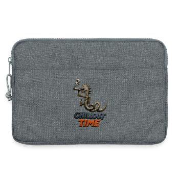 Heure de détente du serpent rouillé - Sacoche pour ordinateur portable 13 pouces - gris chiné - Devant
