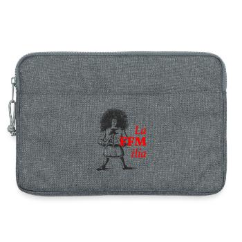 La FFMilia – Struwwelpeter Frankfurt - Laptoptasche 13" - Grau meliert - Vorne