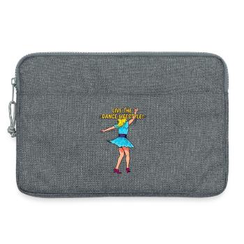 Danseuse - Mode de vie dansant - Sacoche pour ordinateur portable 13 pouces - gris chiné - Devant