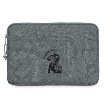Philosoraptor - Laptoptasche 13" - Grau meliert - Vorne