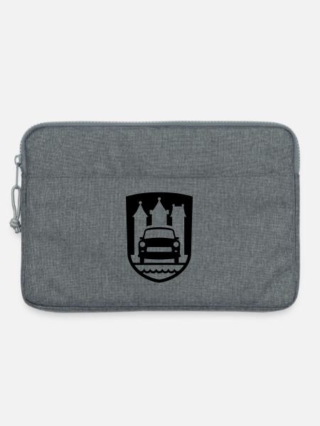 Trabi Motorsport Zwickau (Farbe änderbar) - Laptoptasche 13" - Grau meliert