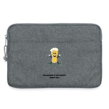 Magische 30 Bier Geburtstag praktisches Geschenk - Laptoptasche 13" - Grau meliert - Vorne