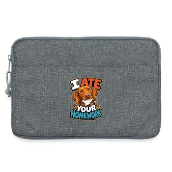 Ungarischer Pointer - Laptoptasche 13" - Grau meliert - Vorne