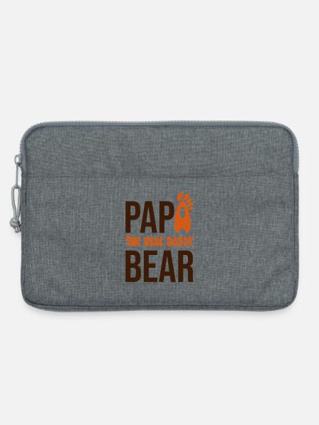 Papá Oso: El Real Daddy - Laptoptasche 13" - Grau meliert