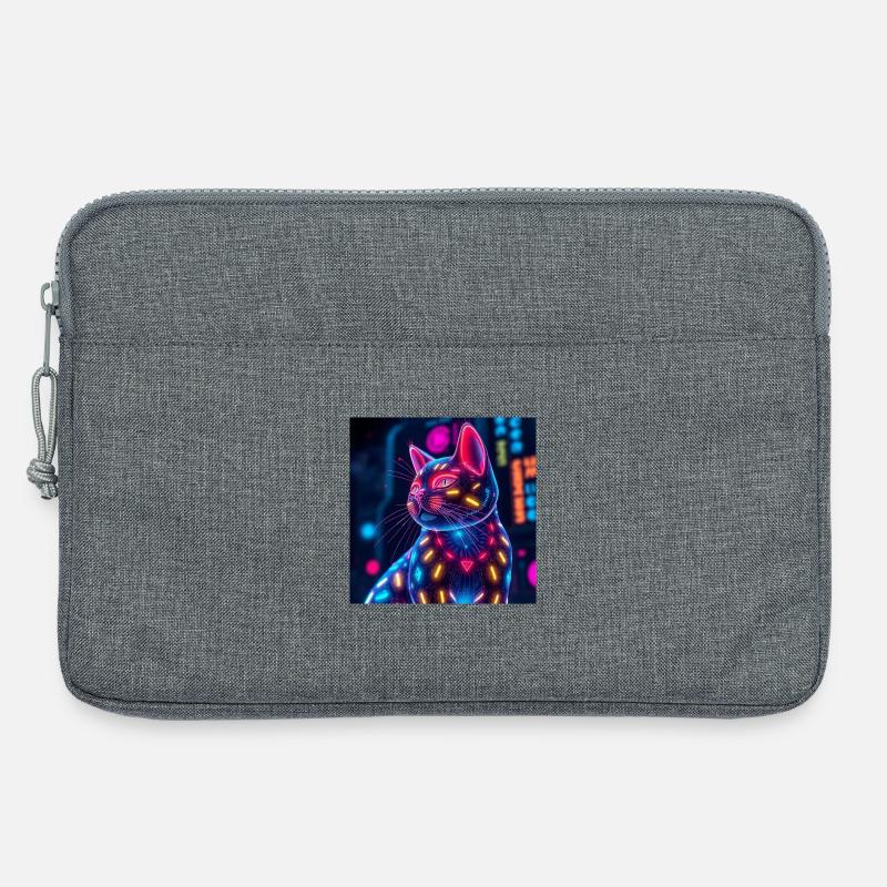 Katze - Laptoptasche 13" - Grau meliert