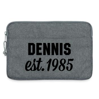 Dennis est 1985 - Laptoptasche 13" - Grau meliert - Vorne