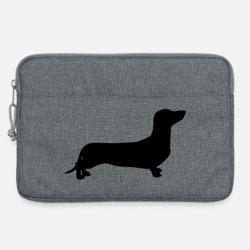 Dackel - Laptoptasche 13" - Grau meliert