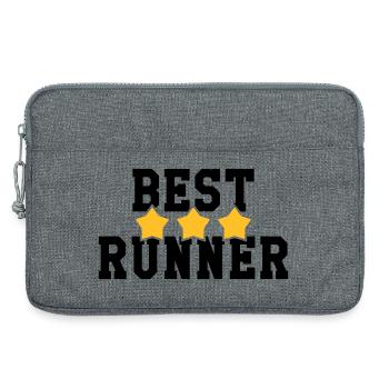Course à Pied / Running / Jogging / Coureur - Sacoche pour ordinateur portable 13 pouces - gris chiné - Devant